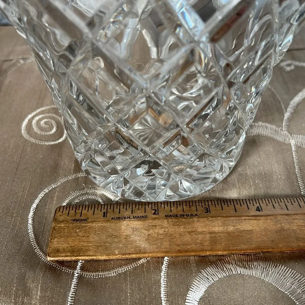 Vintage Crystal Glass Basket